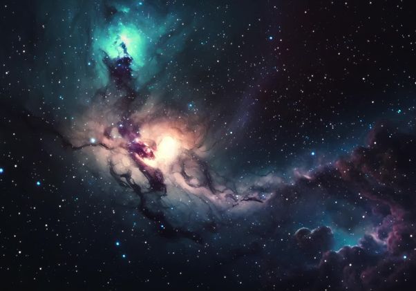 A short video moving through the galaxy