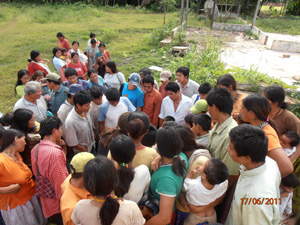 Filter Building Workshop, EWB-UNM in Bolivia