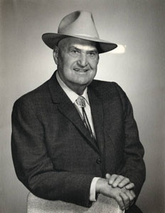 Hiram M. Dow at 79-years old from the William A. Keleher Collection at Center for Southwest Research and Special Collections