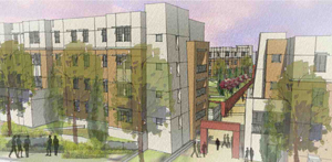 Preliminary Drawing of New Freshman Residence Halls