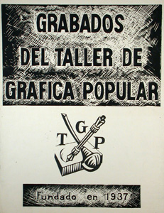 Taller de Grafica Popular logo poster from the Center for Southwest Research Pictorial Collection