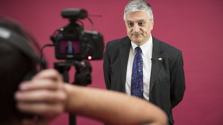 Acting UNM President Chaouki Abdallah