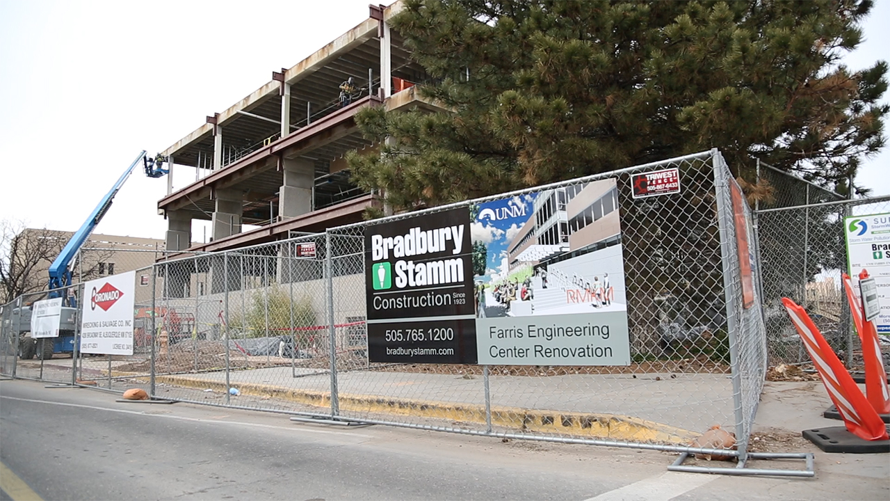 Farris Engineering Center construction site