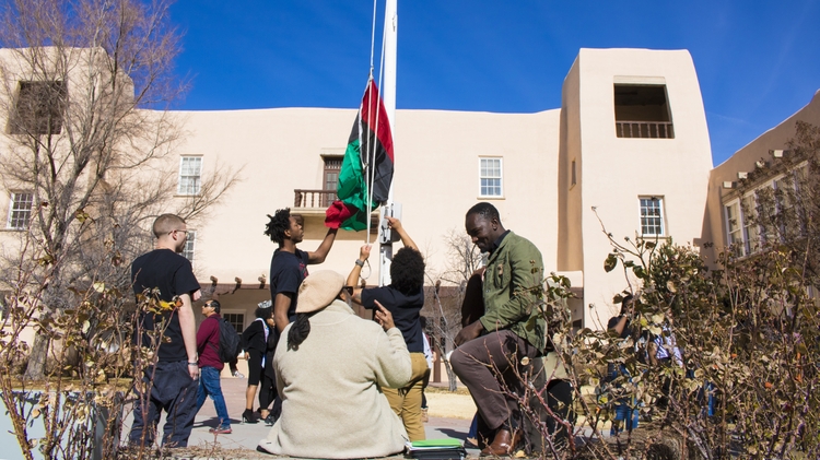 Flag raising ceremony