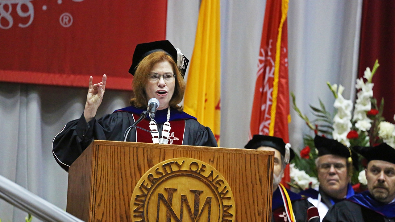 UNM celebrates Class of 2018; installation of President S