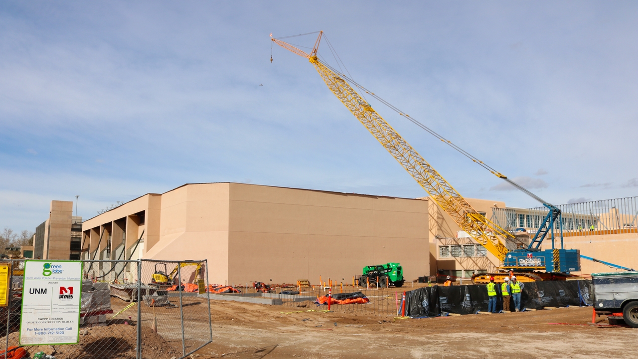 Johnson Center expansion and renovation makes significant progress UNM