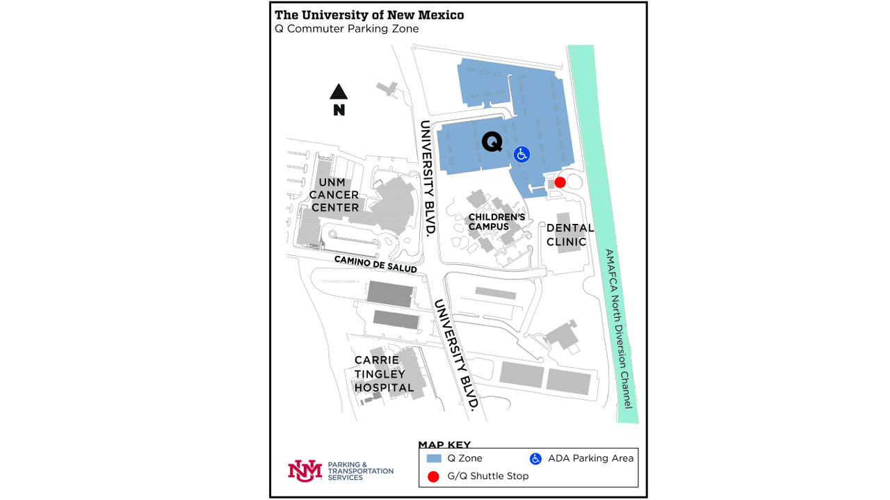 Q Lot Location Map