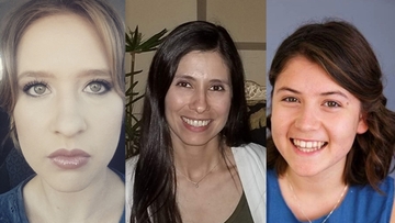 L-R Maestas-Olguin, Stevens, Dominguez Advanced Researchers
