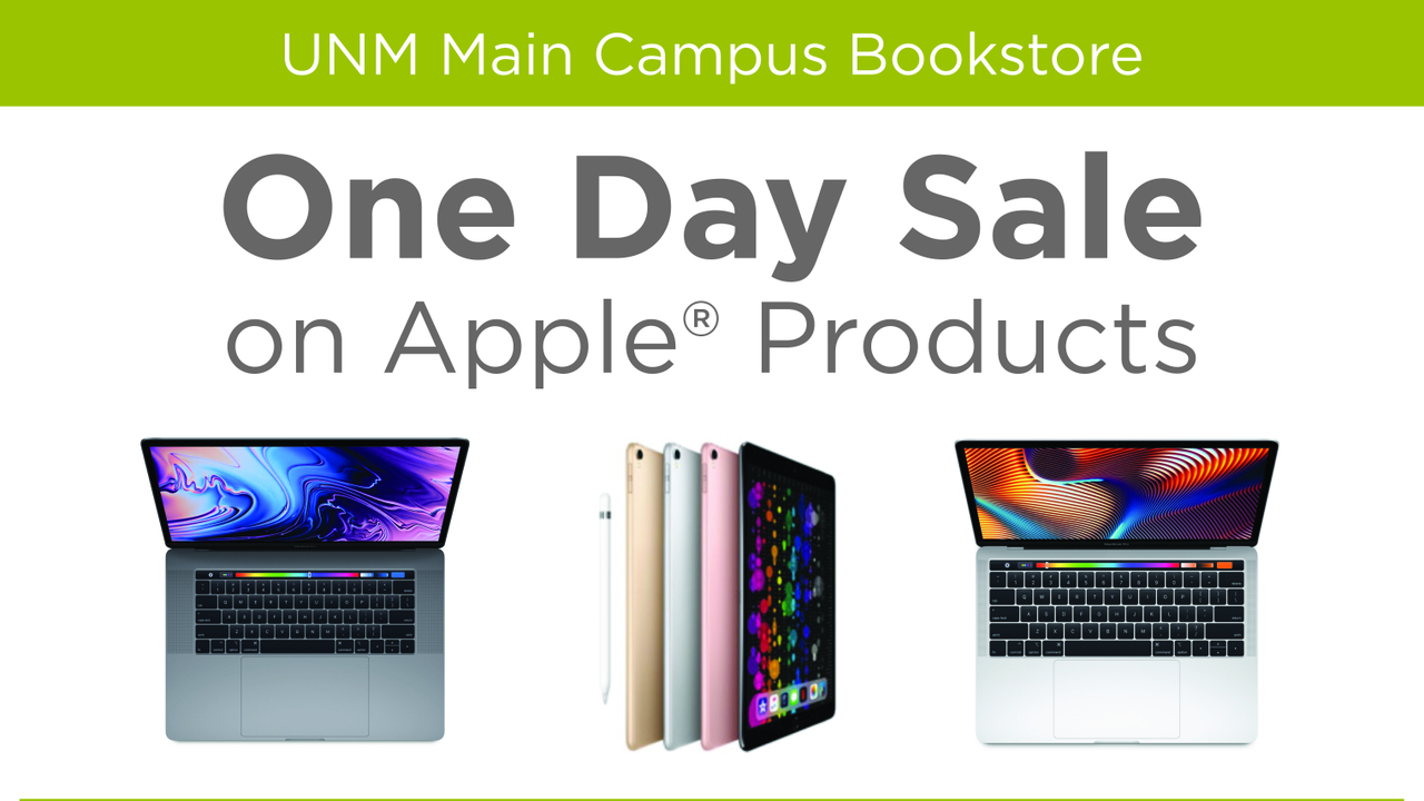 Oneday Apple® sales event at UNM Bookstore UNM Newsroom