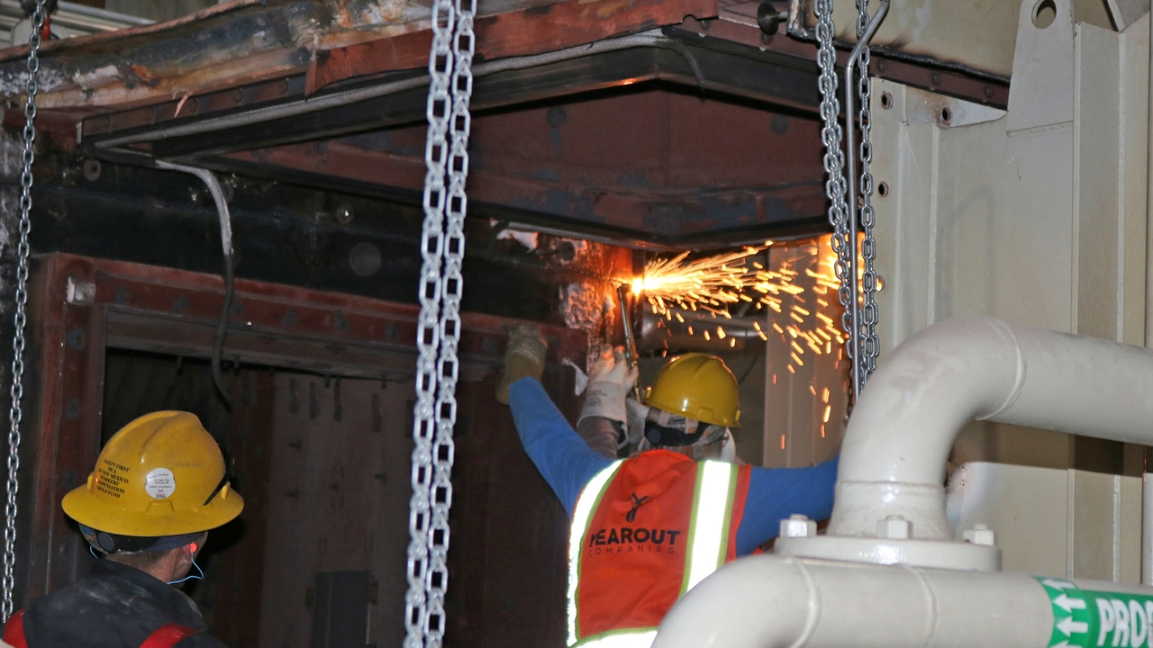 Turbine jet engines installed on main campus to support energy systems