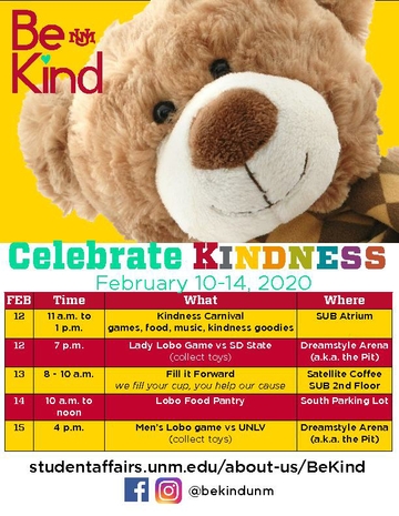 Be Kind Schedule Flyer