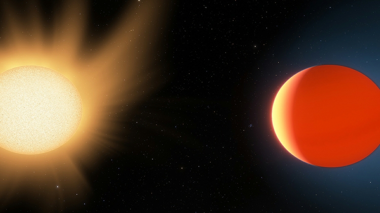 LTT9779b orbit: This artist's impression