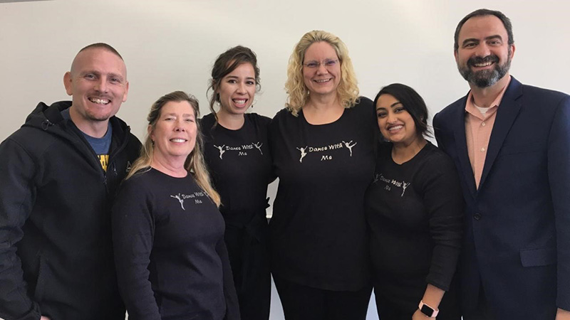 Pictured (l. to r.): Justin Gabaldon, Sue Jones, Adriana Anderson, Erica Grong, Sara Mirza and Dimitri Kapelianis SBI Team