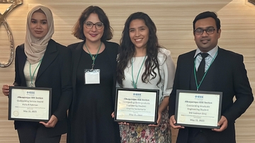 Three electrical and computer engineering students win local IEEE awards