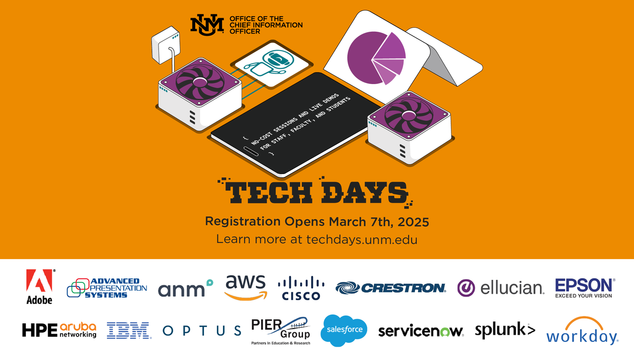Tech Days Returns to UNM with Focus on AI and Open Educational Resources Tech Days Returns to UNM with Focus on AI and Open Educational Resources