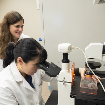 Katherine Morris, MD, and Ellen Beswick, PhD