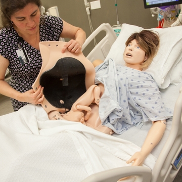 Nursing simulation coordinator Herica Torres