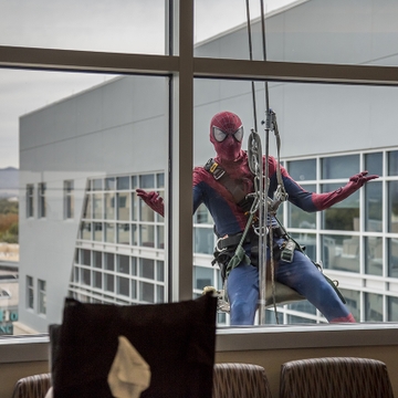 Superheroes Visit UNM Children's Hospital Superheroes Visit UNM Children's Hospital
