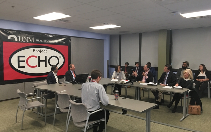 U.S. Sen Tom Udall visits Project ECHO (12.14.16)