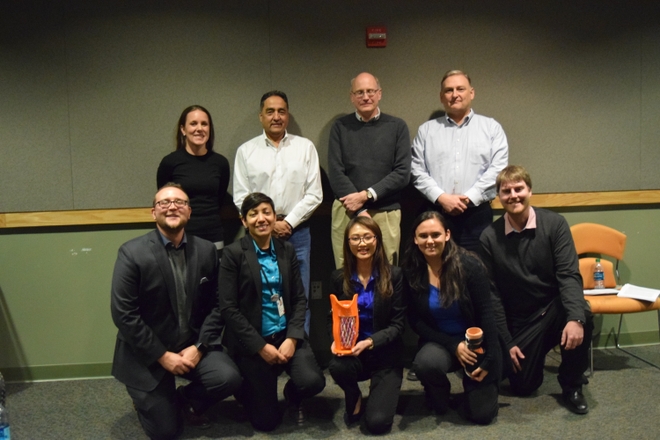 The winning team and socket