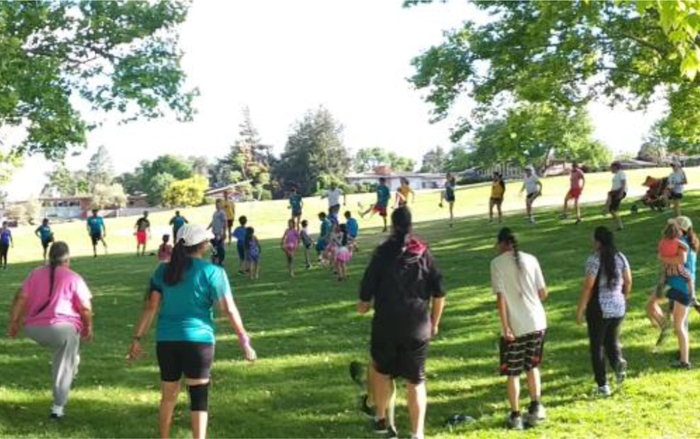 Running Medicine opening circle
