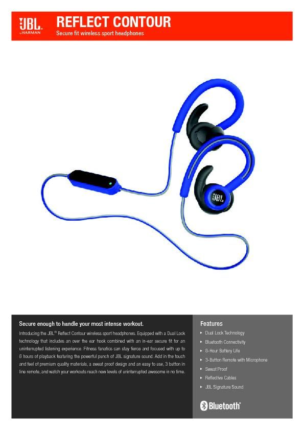 JBL Reflect Contour_Spec Sheet EN