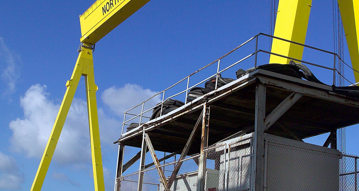 Photo A transportation operator at Northrop Grumman's Pascagoula