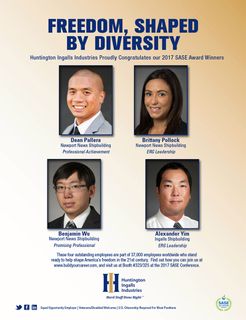 These four outstanding employees are part of 37,000 employees worldwide who stand ready to help shape America’s freedom in the 21st century. Freedom, Shaped By Diversity