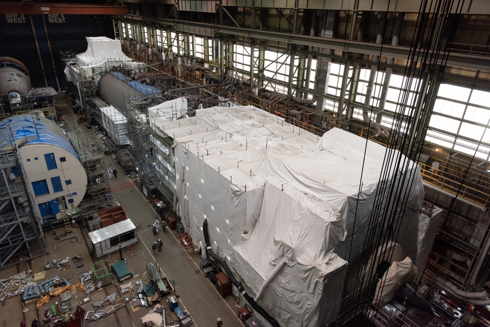 Photo | New Jersey (SSN 796) Reaches Pressure Hull Complete | HII News