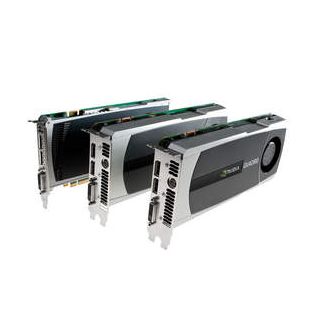 NVIDIA Quadro 4000, Quadro 5000, & Quadro 6000 (L to R)