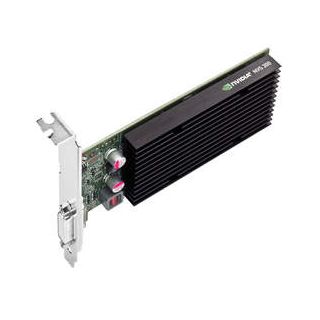 NVIDIA NVS 300 - top of card on side angle shot