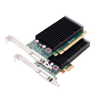 NVIDIA NVS 300 - two cards stacked flat shot