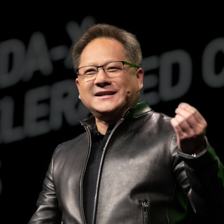 Jensen Huang speaking at the NVIDIA GPU Technology Conference in 2019.