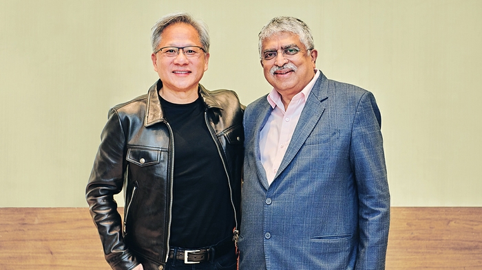 NVIDIA Jensen Huang and Infosys Nandan Nilekani