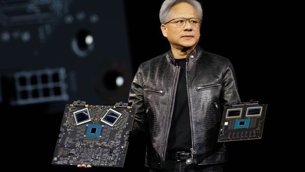 NVIDIA CEO Jensen Huang Showcases GB200 Grace Blackwell Superchips