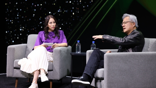 NVIDIA CEO Jensen Huang With WIRED Senior Writer Lauren Goode