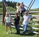 Artists on ranch gate