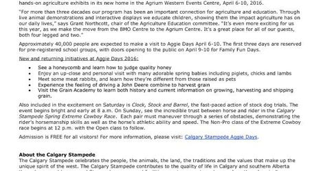 Aggie Days PSA 2016