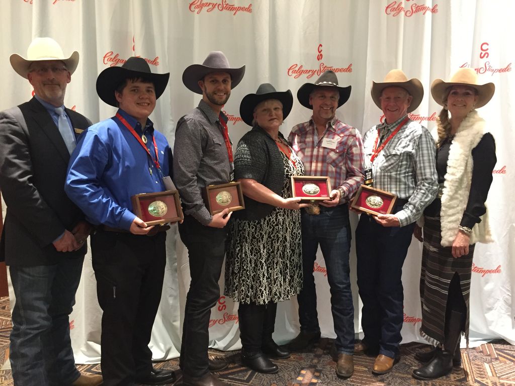 Western Legacy Awards - Recipients with David Sibbald, President & Chairman of the Board and Colleen Goertz, Chair, Western Legacy Awards