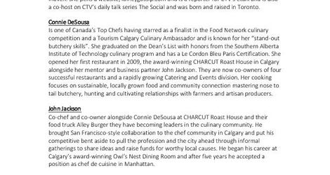 Take a Bite Outta Stampede Judge Bios