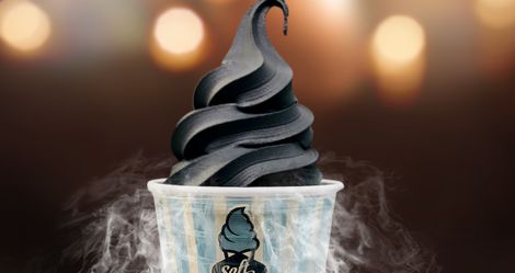 Charcol in a cup
