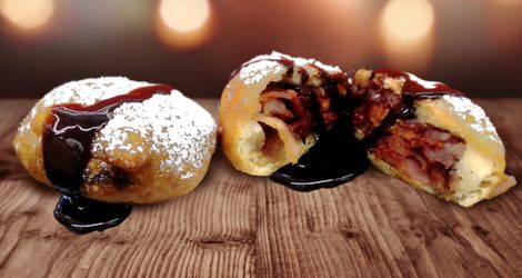 Deep Fried Bacon Wrapped Reese Cups