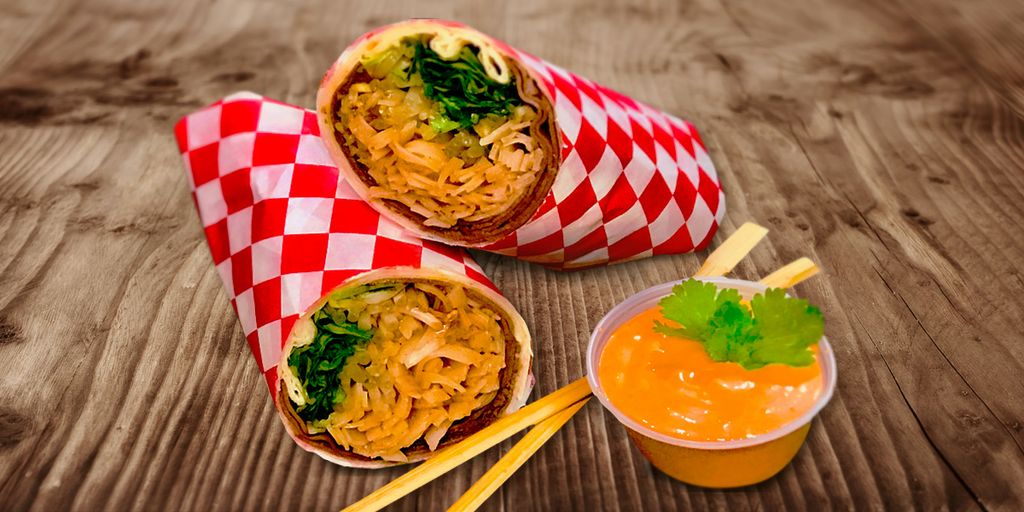 Beef and chicken pho-ritos