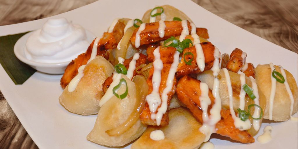 Buffalo Chicken Perogies