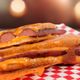Foot-long Hotdog Grilled Cheese