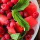 Watermelon and Rasberry Salad