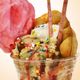 Bubble Waffle Cookie Dough Cup