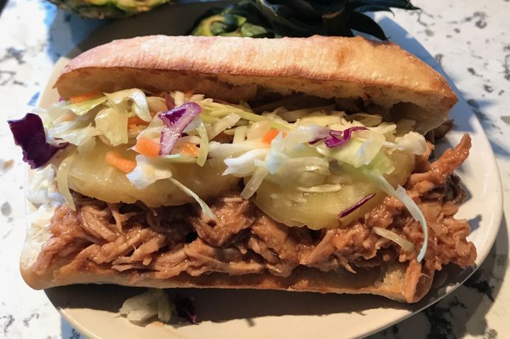 Hawaiian Pulled Pork Sandwich