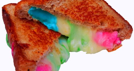 Rainbow Grilled Cheese