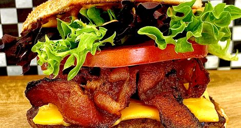 Peanut Butter Bacon Burger